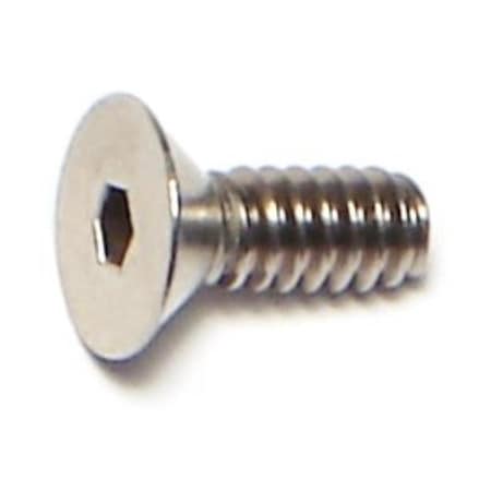 #6-32 Socket Head Cap Screw, 18-8 Stainless Steel, 3/8 In Length, 20 PK